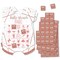 Big Dot of Happiness It’s Twin Girls - Picture Bingo Cards and Markers - Pink and Rose Gold Twins Baby Shower Shaped Bingo Game - Set of 18